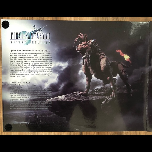 FF7 Advent Children Red XIII Nanaki Play Arts Kai - Picture 8 of 8